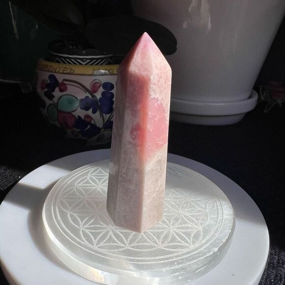 Pink Opal Crystal‎ Tower Meditation Healing Stone (#3) - Picture 3 of 10